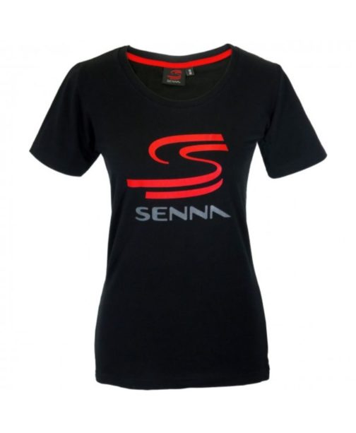 Ayrton Senna Ladies T-Shirt Senna Black