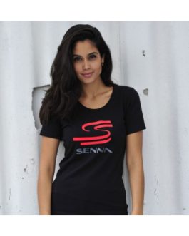 Ayrton Senna Ladies T-Shirt Senna Black
