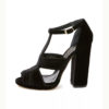 High Heeled Velvet Sandals