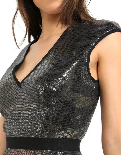 Atos Lombardini Mini Sequenced Dress - Image 3