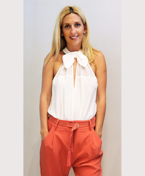 Atos Lombardini High Neck Top Powder - Image 6