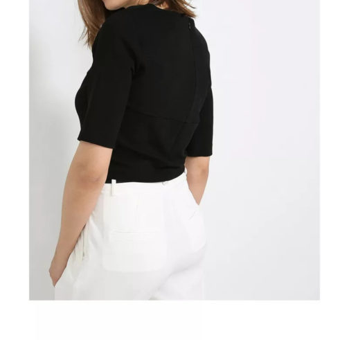 Atos Lombardini Round Neck Crop Top - Image 2