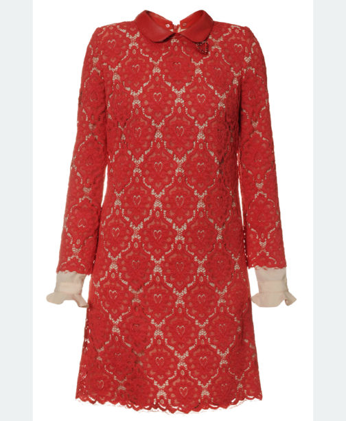 Atos Lombardini Long Sleeve Midi Crochet Dress - Image 6