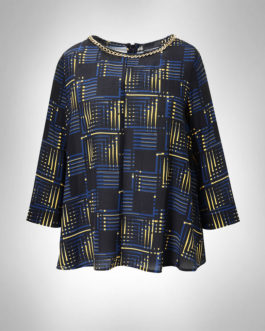 Atos Lombardini Multicolored Chain Blouse