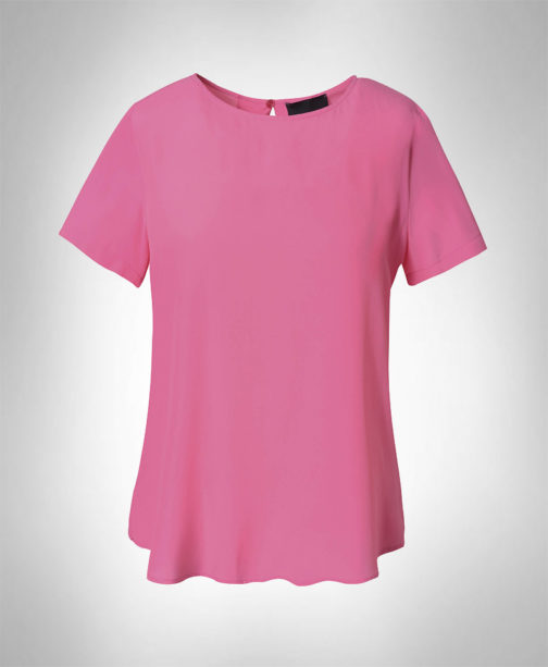 Atos Lombardini Short Sleeve Silky Basic Top - Image 10