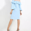 AnnaRita N Three Quarter Sleeve Dress With Sheer Top - Image 2