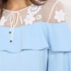 AnnaRita N Three Quarter Sleeve Dress With Sheer Top - Image 3
