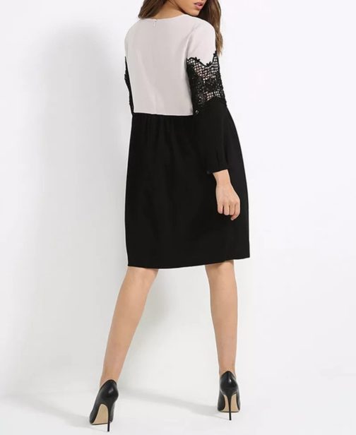 Atos Lombardini Loose Fit Crochet Mini Dress - Image 2