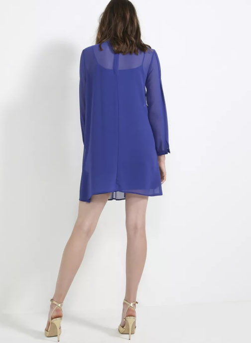 Atos Lombardini Gold Detailed Neckline Dress - Image 2