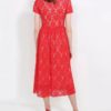 Atos Lombardini Short Sleeve Midi Dress - Image 4