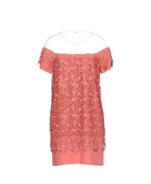 Atos Lombardini Sheer Element Mini Crochet Dress - Image 6