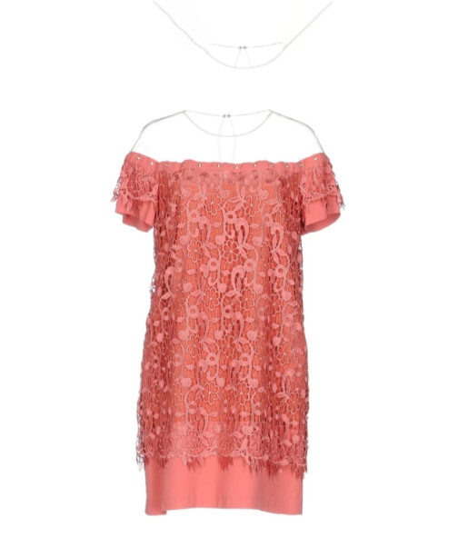 Atos Lombardini Sheer Element Mini Crochet Dress - Image 8