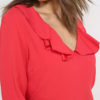 Atos Lombardini Ruffled Dress On Collar And Sleeves - Image 3