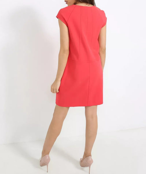 Atos Lombardini V Neck Ruffled Mini Dress - Image 4
