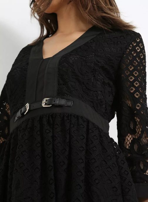 Atos Lombardini Mini Crochet Dress - Image 5