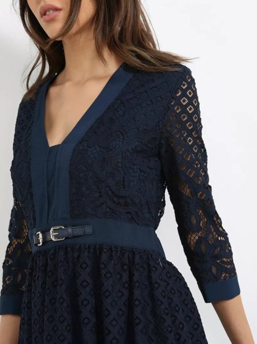 Atos Lombardini Mini Crochet Dress - Image 7