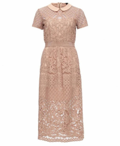 Atos Lombardini Midi Crochet Dress - Image 8