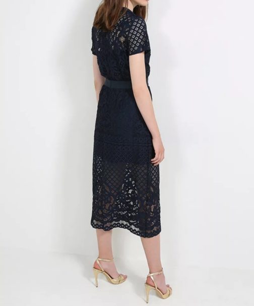 Atos Lombardini Midi Crochet Dress - Image 7