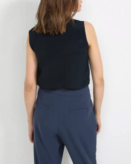 Atos Lombardini Sleeveless Pocket Basic Top