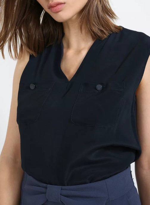 Atos Lombardini Sleeveless Pocket Basic Top - Image 4