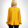 Atos Lombardini Long Sleeve Ruffled Blouse Chain Detail - Image 7