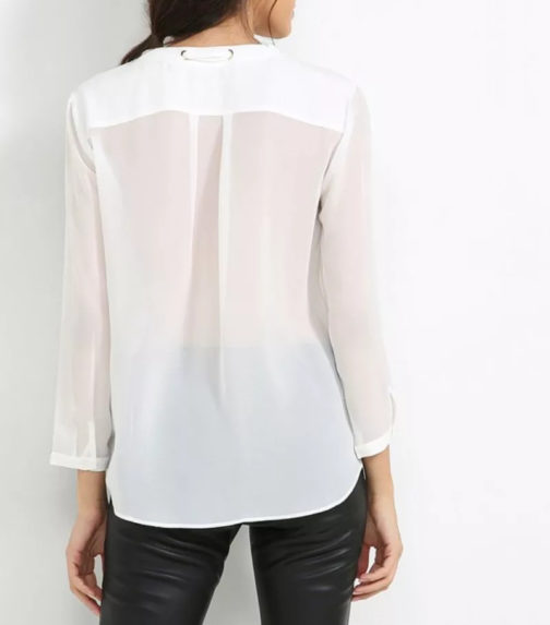 Atos Lombardini Long Sleeved Blouse With Pockets - Image 2