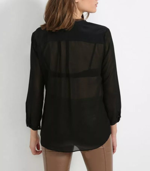 Atos Lombardini Long Sleeved Blouse With Pockets - Image 5