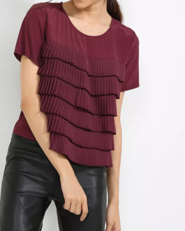 Atos Lombardini Ruffled Top
