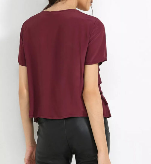 Atos Lombardini Ruffled Top - Image 4
