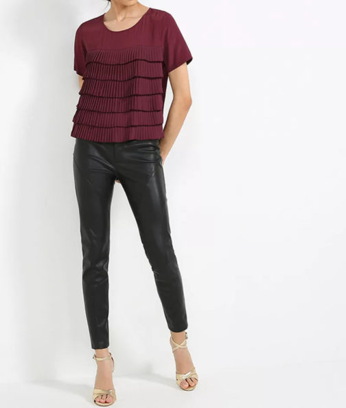 Atos Lombardini Ruffled Top - Image 3