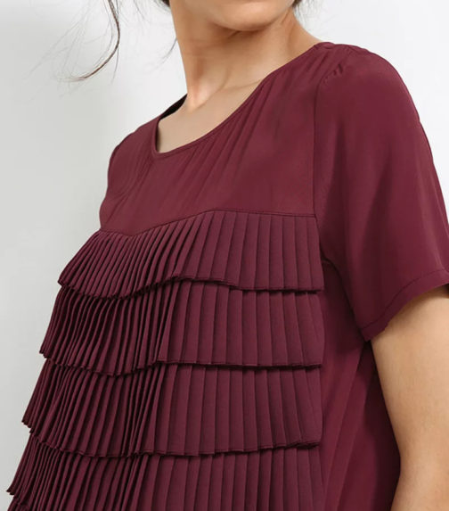 Atos Lombardini Ruffled Top - Image 2