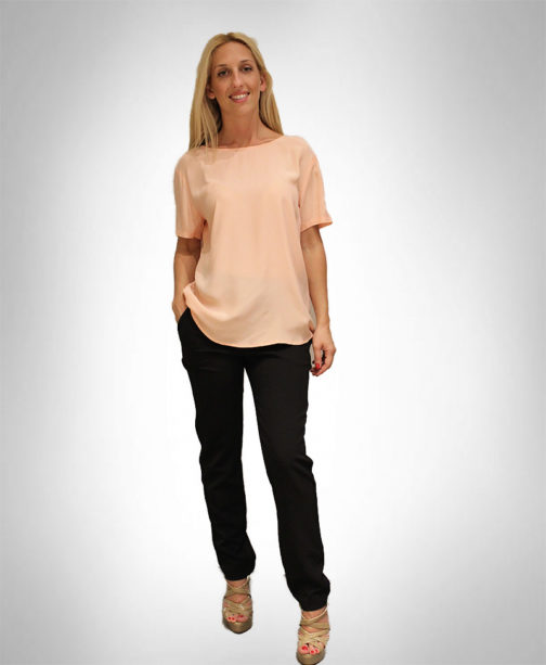 Atos Lombardini Short Sleeve Basic Top - Image 6