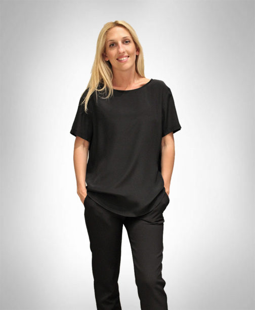 Atos Lombardini Short Sleeve Basic Top - Image 4