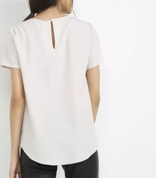 Atos Lombardini Gold Pocket Blouse Short Sleeve - Image 3