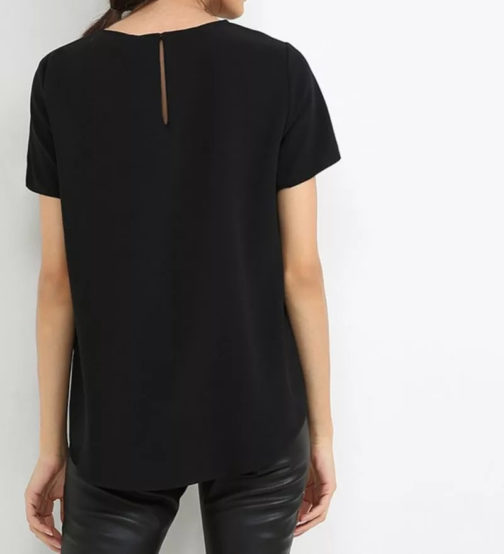 Atos Lombardini Gold Pocket Blouse Short Sleeve - Image 6