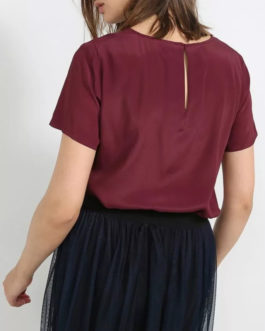 Atos Lombardini Short Sleeve Silky Basic Top