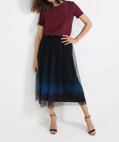 Atos Lombardini Short Sleeve Silky Basic Top - Image 3