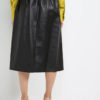 Atos Lombardini High Waist Eco Leather Midi Skirt - Image 5