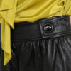 Atos Lombardini High Waist Eco Leather Midi Skirt - Image 7