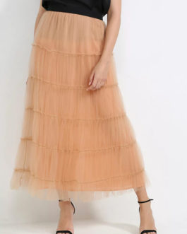 Atos Lombardini Long Tulle Skirt