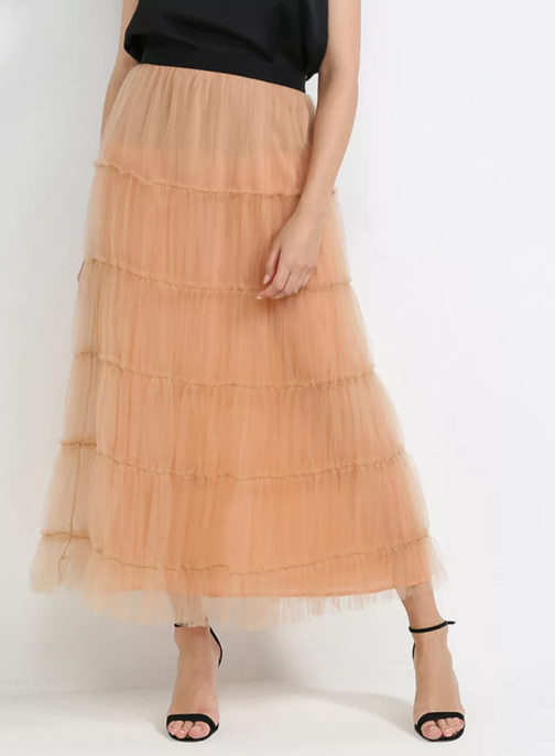 Atos Lombardini Long Tulle Skirt - Image 2