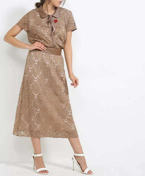 Atos Lombardini Midi Crochet Skirt - Image 5