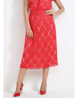 Atos Lombardini Midi Crochet Skirt