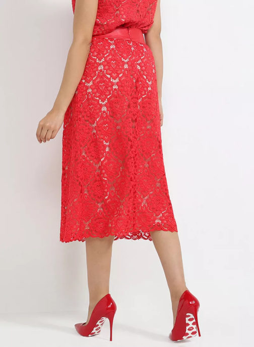Atos Lombardini Midi Crochet Skirt - Image 2