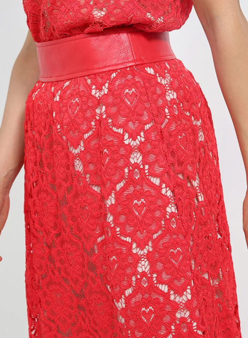 Atos Lombardini Midi Crochet Skirt - Image 3