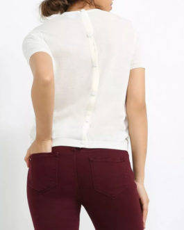 Atos Lombardini Short Sleeve Cardigan With Crochet