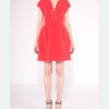 Atos Lombardini Gold Buttoned Mini Dress - Image 6