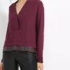 Eco Leather Detailed Blouse