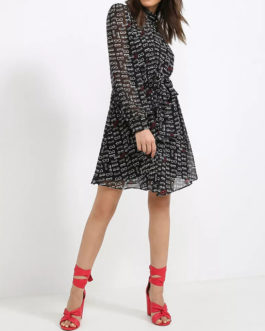 Atos Lombardini Sunglasses Print Short Dress