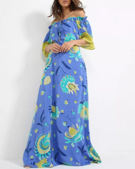 Atos Lombardini Maxi Floral Dress